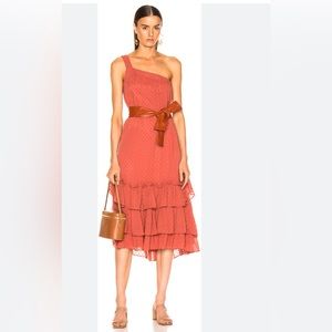 Marissa Webb Calista One‎ Shoulder Dress in Sienna